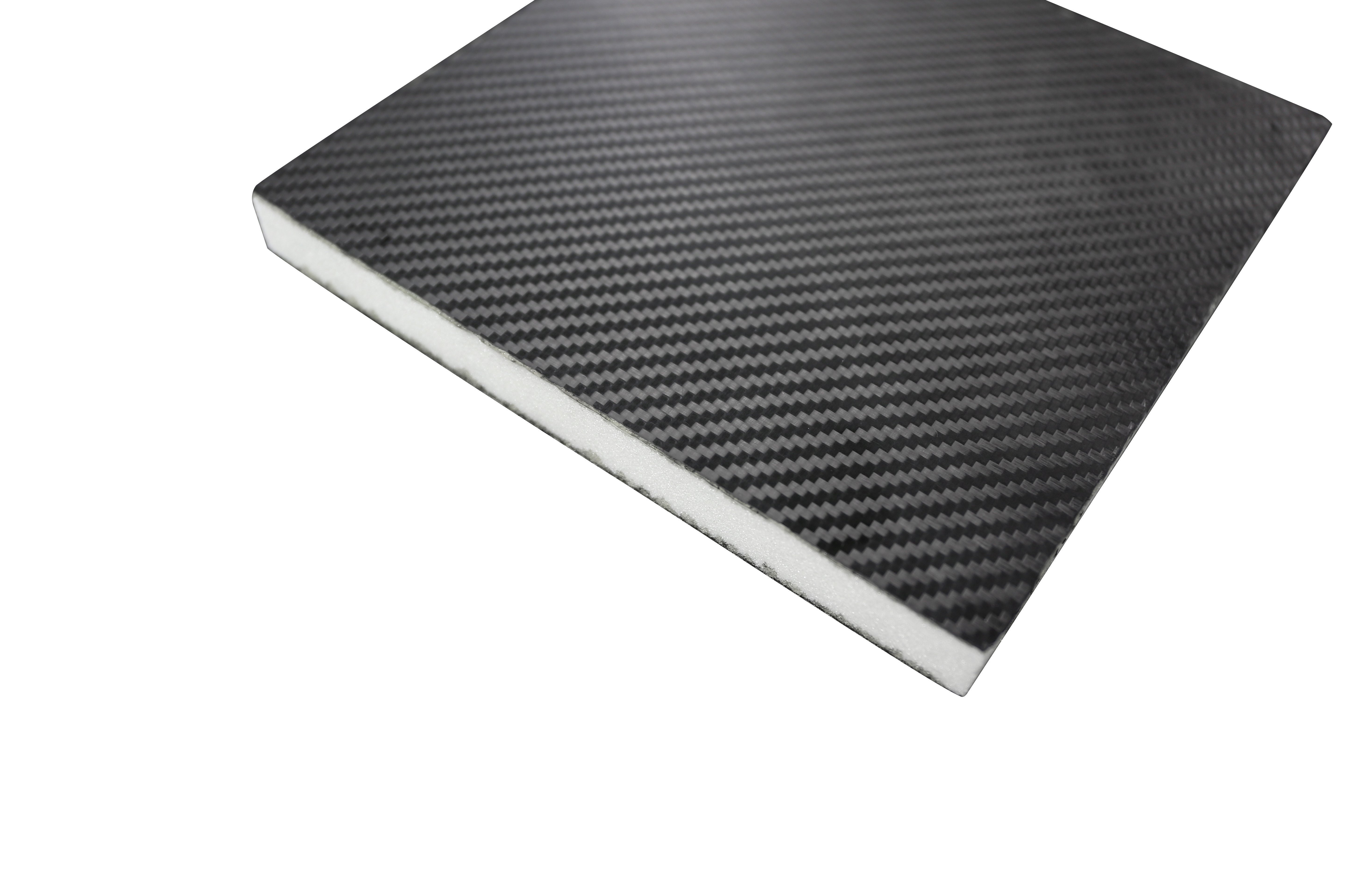 Carbon fiber sandwich panel with PMI foam