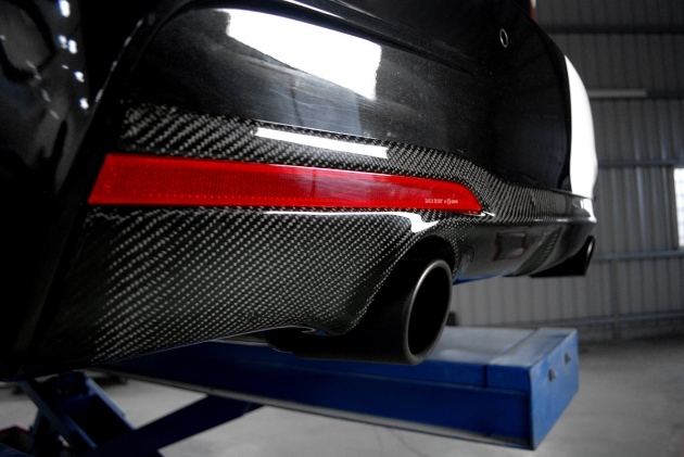 F30 335I 3D style rear diffuser for  M-T bumper  (by vacuum) 3