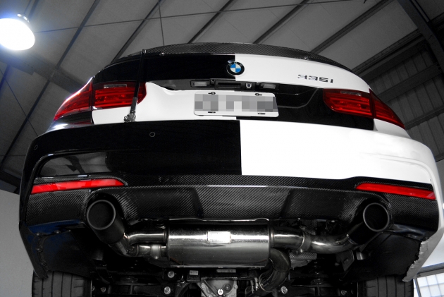 F30 335I 3D style rear diffuser for  M-T bumper  (by vacuum) 1