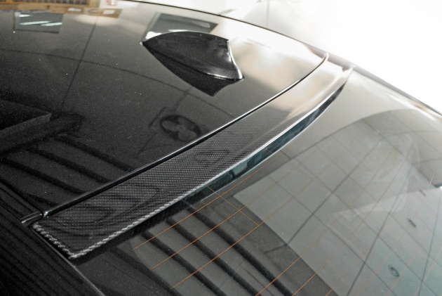 F30 3D style roof spoiler, carbon 2